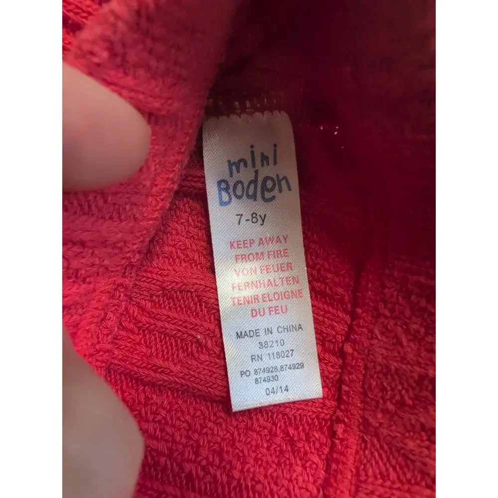 7/8 Mini Boden Cable Knit Footless Tights